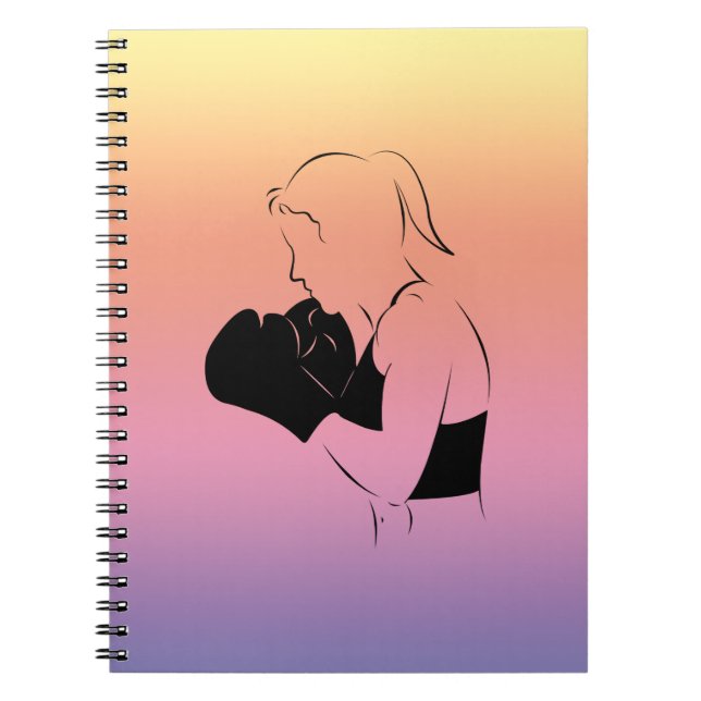 Female Boxer Notebook (Front)