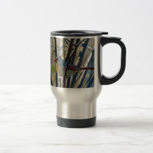 Female Cardinal Travel Mug