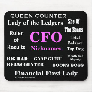Female CFO Nicknames Funny Synonyms Job Titles Mouse Mat