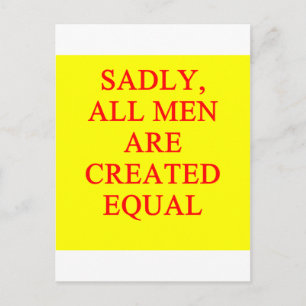 female chauvinist pig postcard