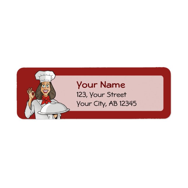 Female Chef Cooking (Front)
