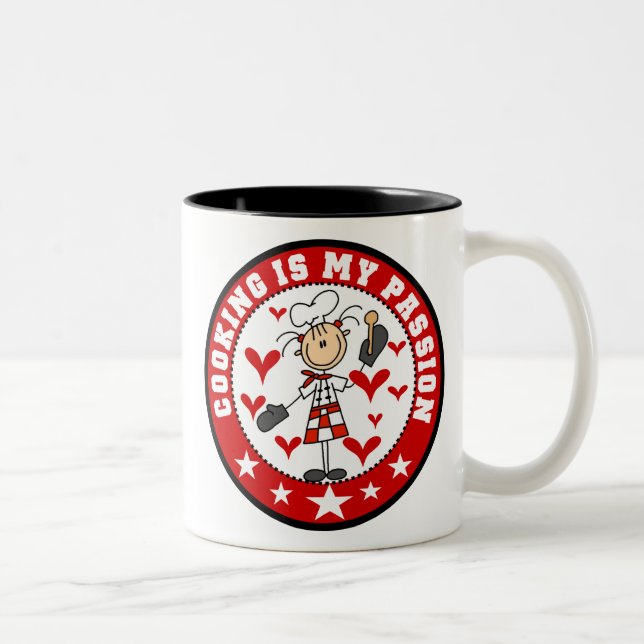 Female Chef Cooking Passion Mug (Right)
