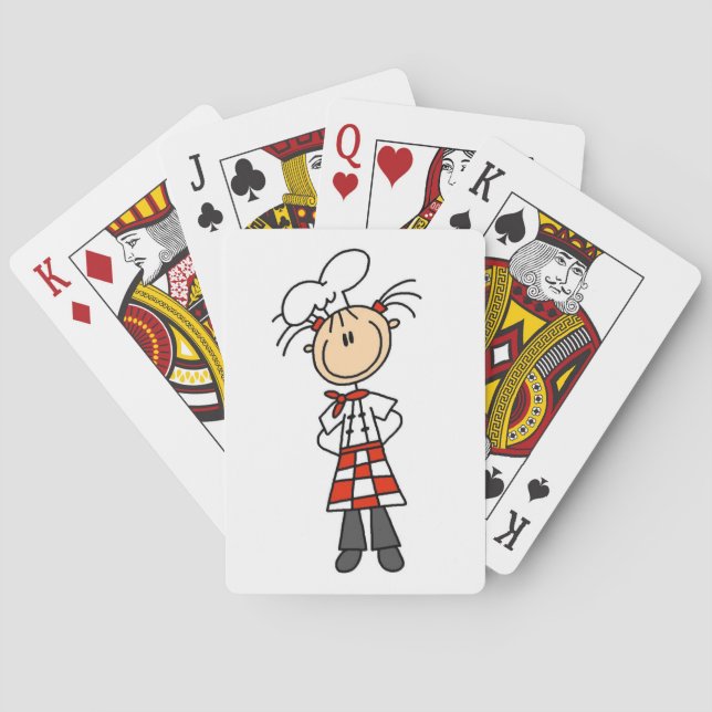 Female Chef Playing Cards (Back)