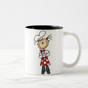 Female Chef Two-Tone Coffee Mug