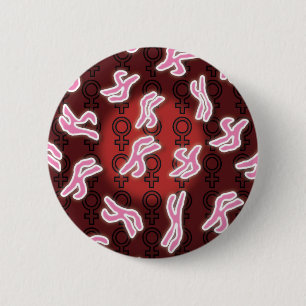 Female Chromosomes Science 6 Cm Round Badge