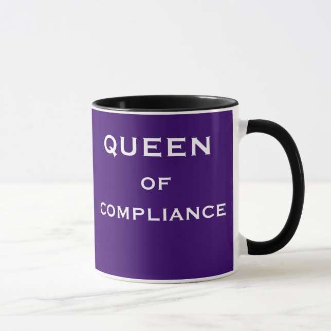 Female Compliance Officer Funny Special Name Gift Mug (Right)