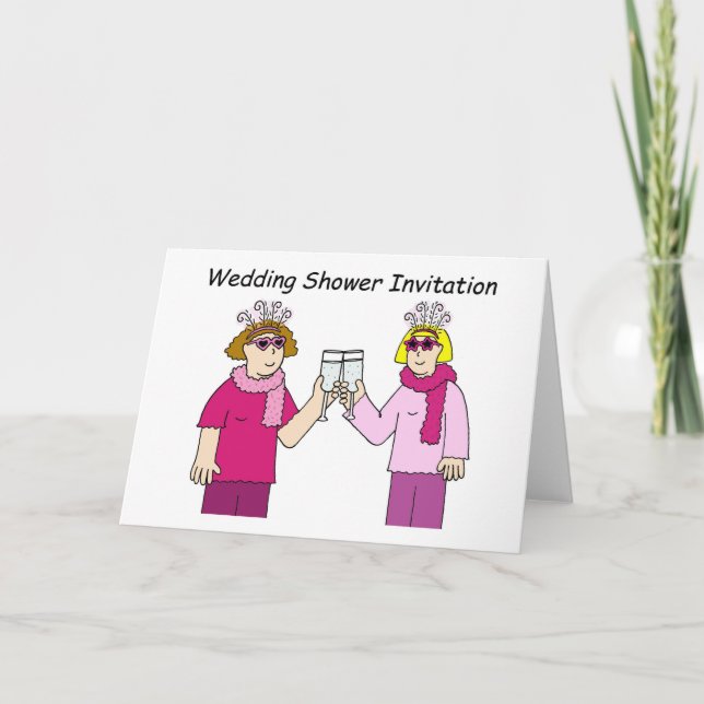 Female Couple Wedding Shower Invitation (Front)