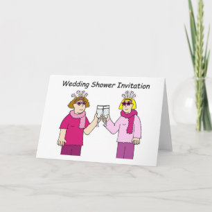 Female Couple Wedding Shower invitation