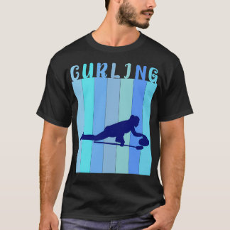 Female Curler Curling Sport Winter T-Shirt