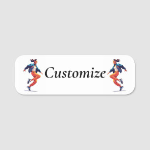 Female Dancer Hip Hop Thunder_Cove Name Tag