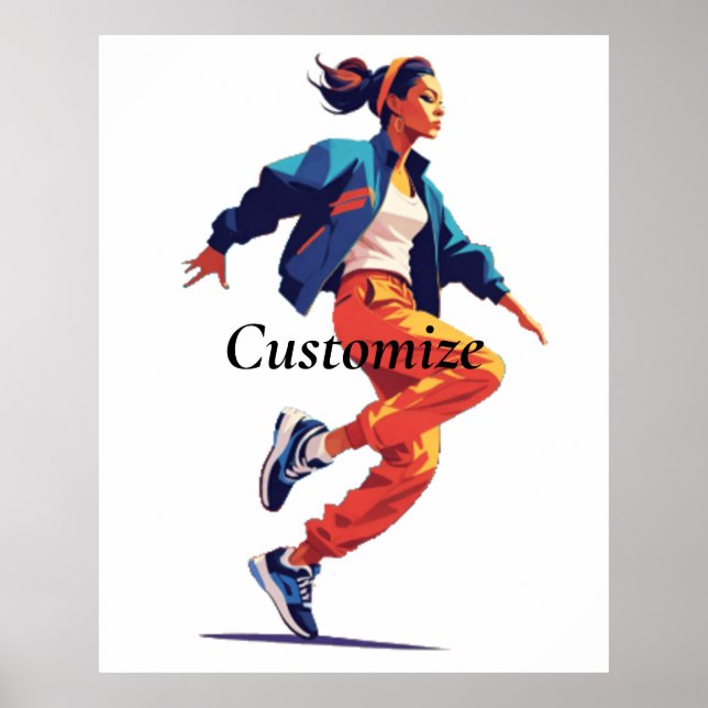 Female Dancer Hip Hop Thunder_Cove Poster (Front)