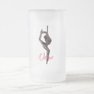 Female Dancer Thunder_Cove Frosted Glass Beer Mug