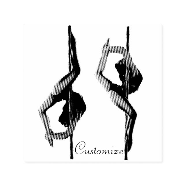 Female Dancer Thunder_Cove Self-inking Stamp (Design)