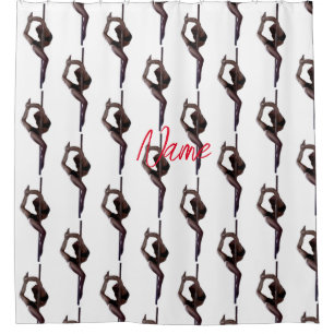 Female Dancer Thunder_Cove Shower Curtain