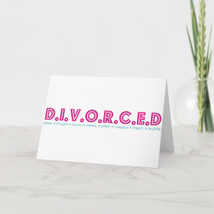 Female Definition of Divorce Card