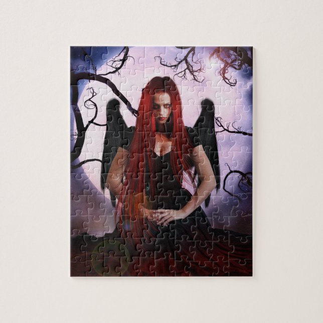 Female Demon Of The Night Jigsaw Puzzle (Vertical)