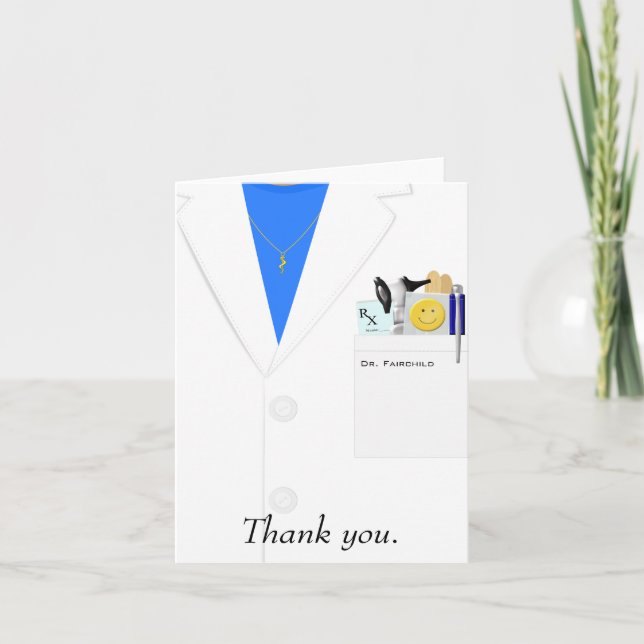 Female Doctor Thank You Card (Front)