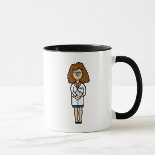 Female Doctor with Chart Mug