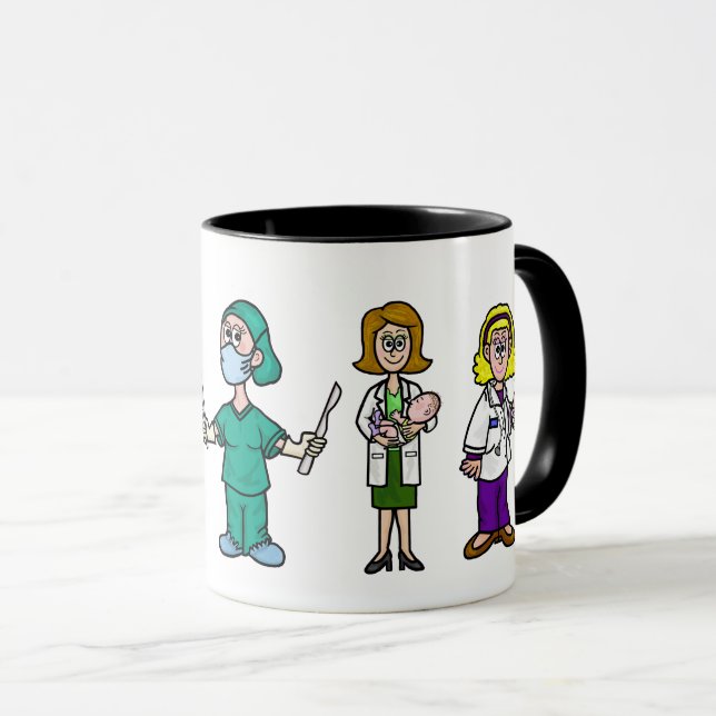 Female Doctors Coffee Mug (Front Right)