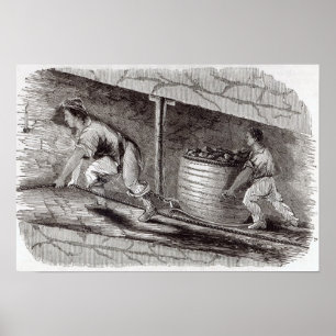 Female Drawer in a Coal-Pit at Little Bolton Poster