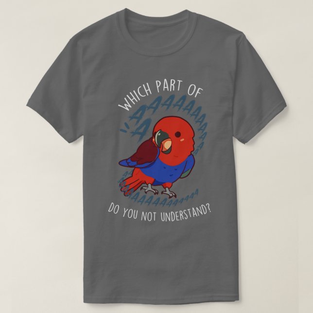 Female Eclectus Parrot Aaaa T-Shirt (Design Front)