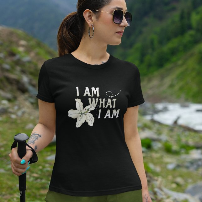 Female Empowerment Lily Independent Woman Floral  T-Shirt (Creator Uploaded)
