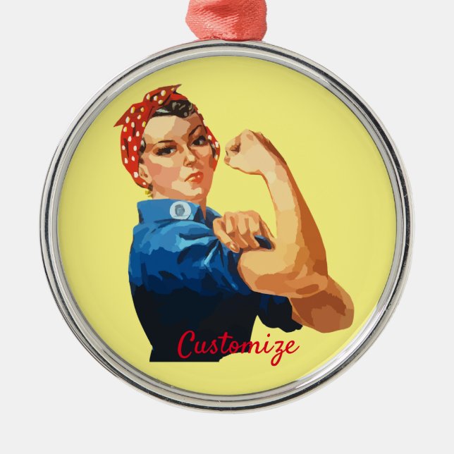 Female Empowerment Thunder_Cove Metal Tree Decoration (Front)