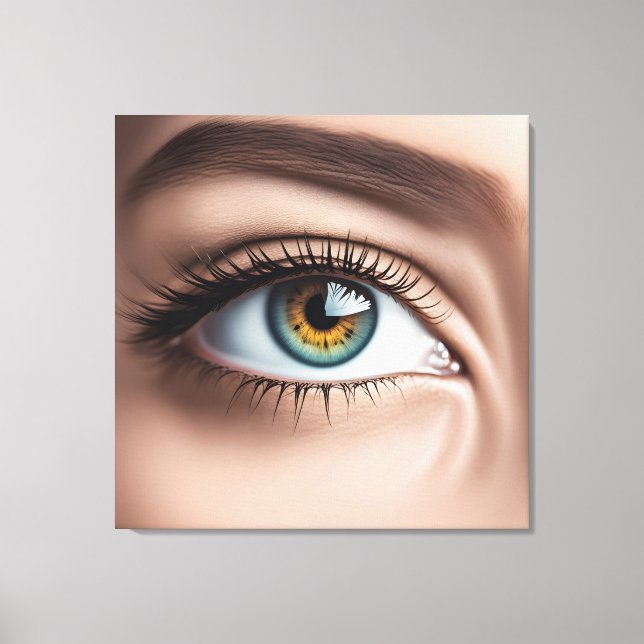 Female eye macro canvas print (Front)