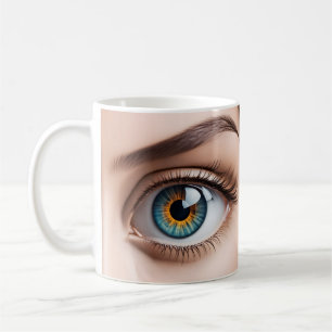 Female eye macro coffee mug