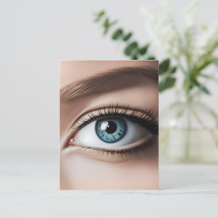 Female eye macro postcard
