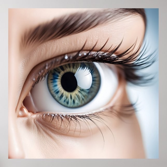 Female eye macro poster (Front)