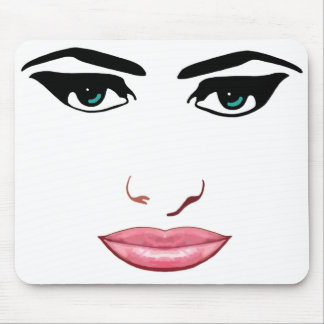 Female Face #1 Mouse Mat