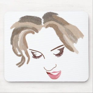Female Face #2 Mouse Mat