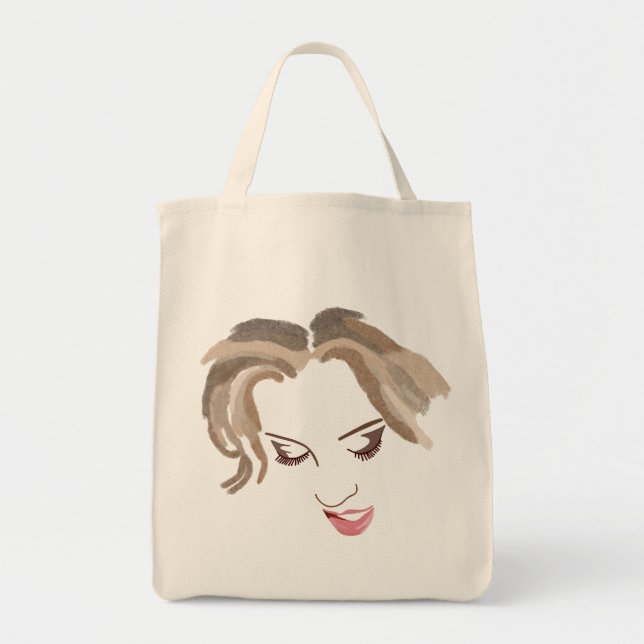 Female Face #2 Tote Bag (Front)