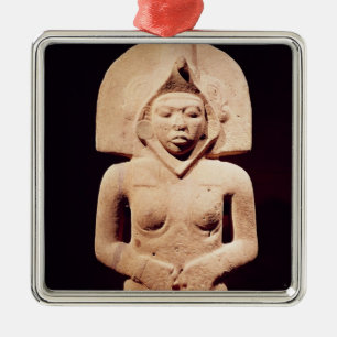 Female fertility figure, Huaztec Metal Tree Decoration