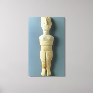 Female figurine, early Cycladic, c.2800-2300 BC (m Canvas Print