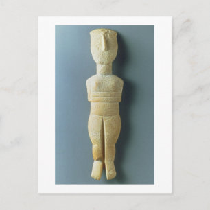 Female figurine, early Cycladic, c.2800-2300 BC (m Postcard