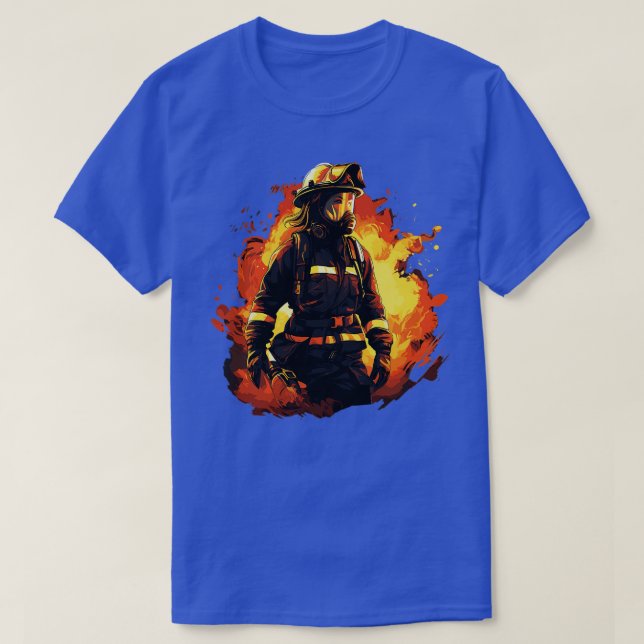 Female Firefighter 1 T-Shirt (Design Front)