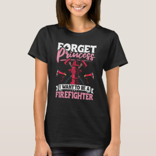 Female Firefighter Fireman Apparel Firefighting fo T-Shirt