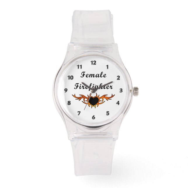 Female Firefighter Tattoo Watch (Front)