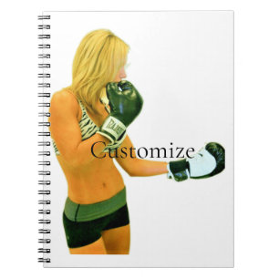 Female Fitness Model boxing Thunder_Cove Notebook