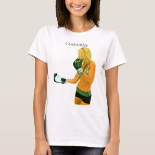 Female Fitness Model boxing Thunder_Cove T-Shirt