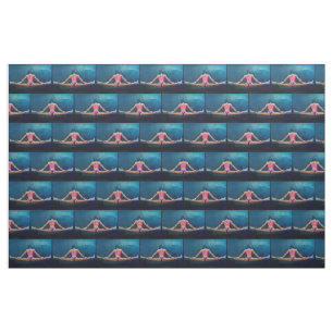 Female Fitness Model Split Thunder_Cove Fabric
