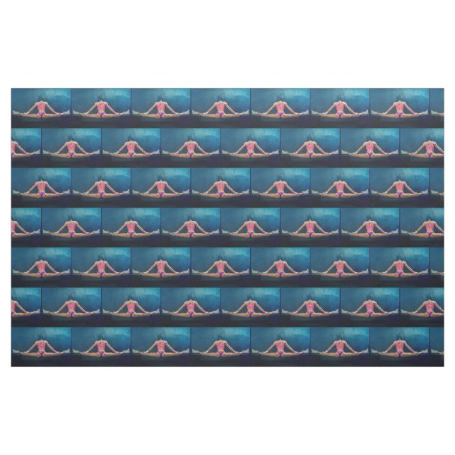Female Fitness Model Split Thunder_Cove Fabric (Fat Quarter)