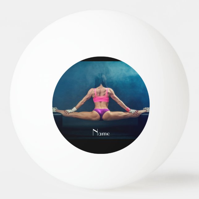 Female Fitness Model Split Thunder_Cove  Ping Pong Ball (Front)