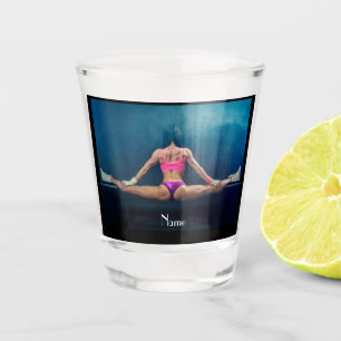 Female Fitness Model Split Thunder_Cove  Shot Glass