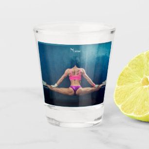Female Fitness Model Split Thunder_Cove   Shot Glass