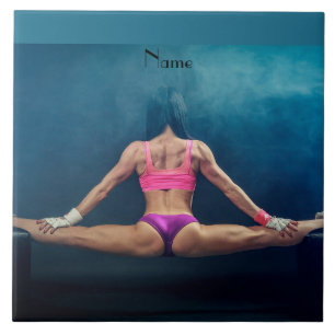 Female Fitness Model Split Thunder_Cove Tile