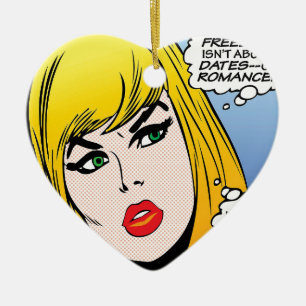 female-freedom ceramic tree decoration