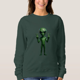 Female futurist extraterrestrial SWEDEN Sweatshirt